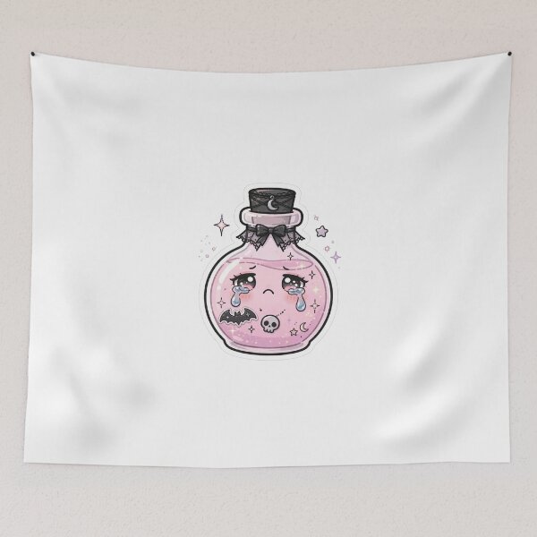 Item preview, Crying Potion Bottle - Kawaii Witchy Potion Art designed and sold by FBA.