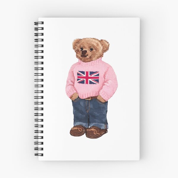Item preview, Preppy teddy bear union jack sweater designed and sold by Atelier 44.
