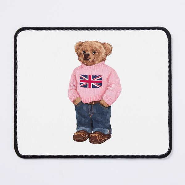 Item preview, Preppy teddy bear union jack sweater designed and sold by Atelier 44.