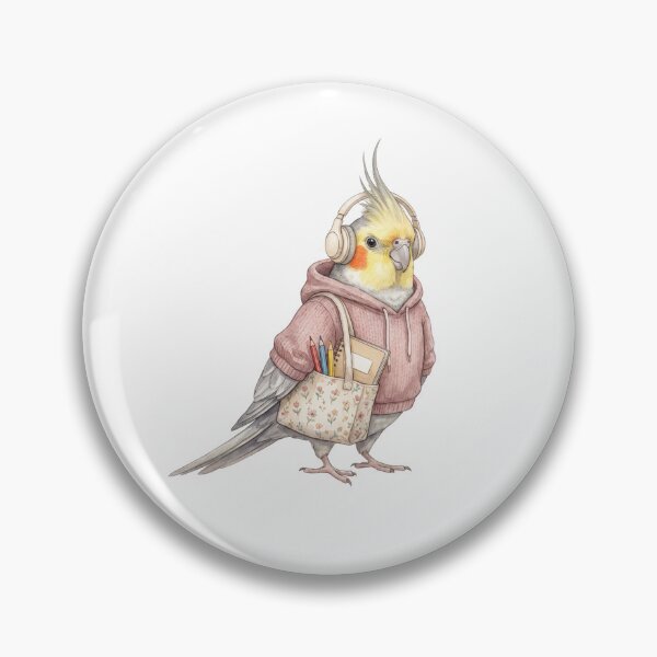 Item preview, Aesthetic Cockatiel Art Student designed and sold by Roy & Tiffany.