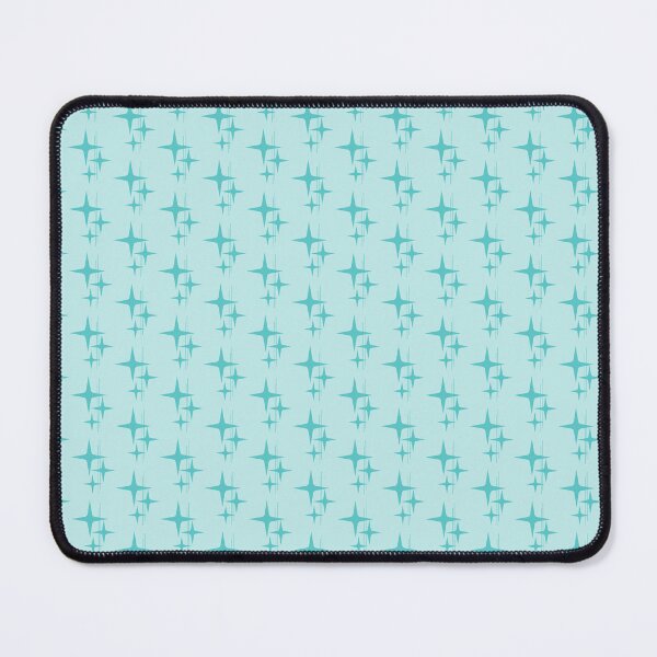Item preview, Mid Century Modern Atomic Stars and Lines Pattern in Aqua Turquoise designed and sold by kierkegaard.