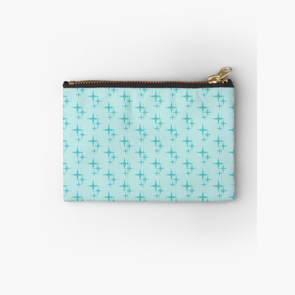 Item preview, Mid Century Modern Atomic Stars and Lines Pattern in Aqua Turquoise designed and sold by kierkegaard.