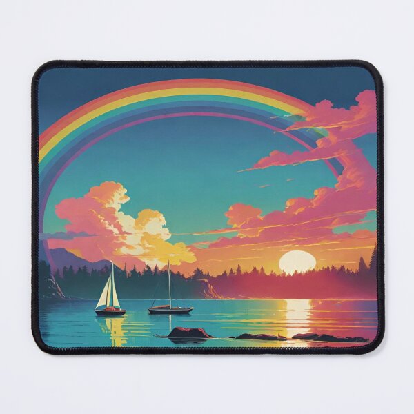 Item preview, Sunrire in lake of Rainbow designed and sold by DreamistStore.