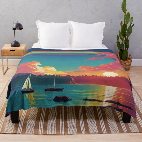 Item preview, Sunrire in lake of Rainbow designed and sold by DreamistStore.