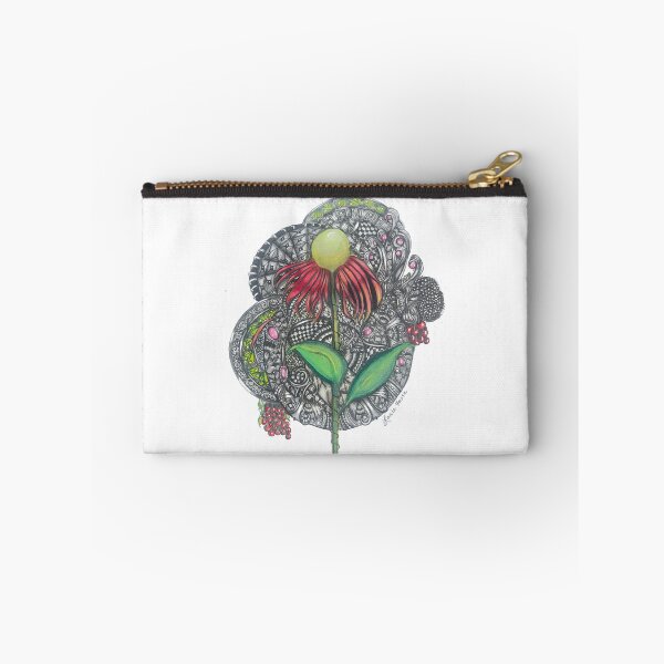 Item preview, Zentangle Inspired Botanical with Intricate Patterns designed and sold by LorieFossaArt.