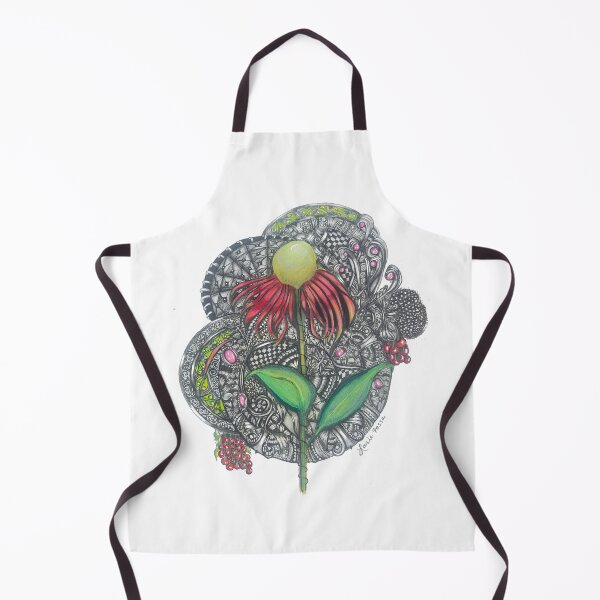 Item preview, Zentangle Inspired Botanical with Intricate Patterns designed and sold by LorieFossaArt.