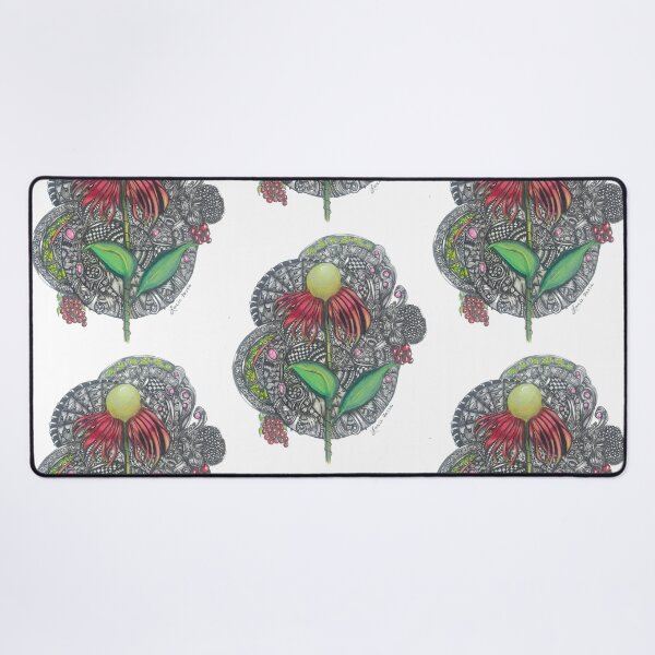 Item preview, Zentangle Inspired Botanical with Intricate Patterns designed and sold by LorieFossaArt.