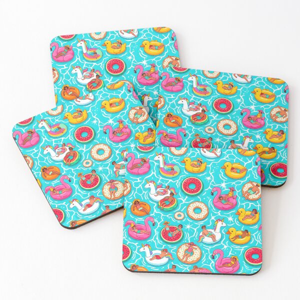 Item preview, Colorful Summer Pool Float Pattern designed and sold by DailyVines.
