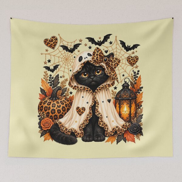 Item preview, halloween cat funny halloween cat black boo designed and sold by Starry Night Creative Art.