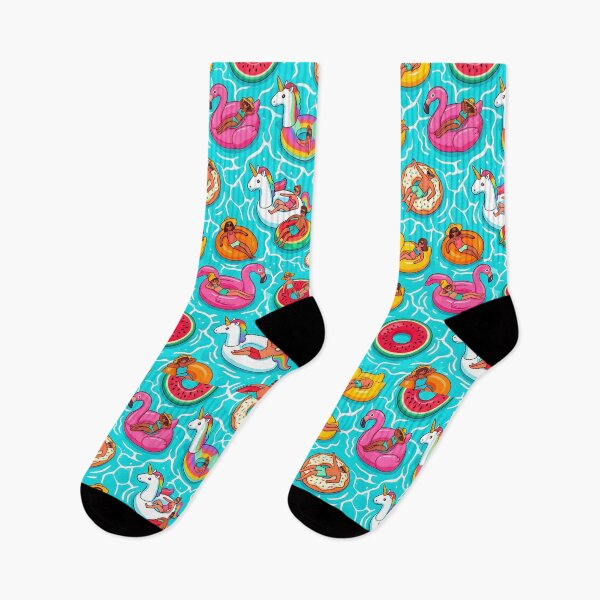 Item preview, Colorful Summer Pool Float Pattern designed and sold by DailyVines.