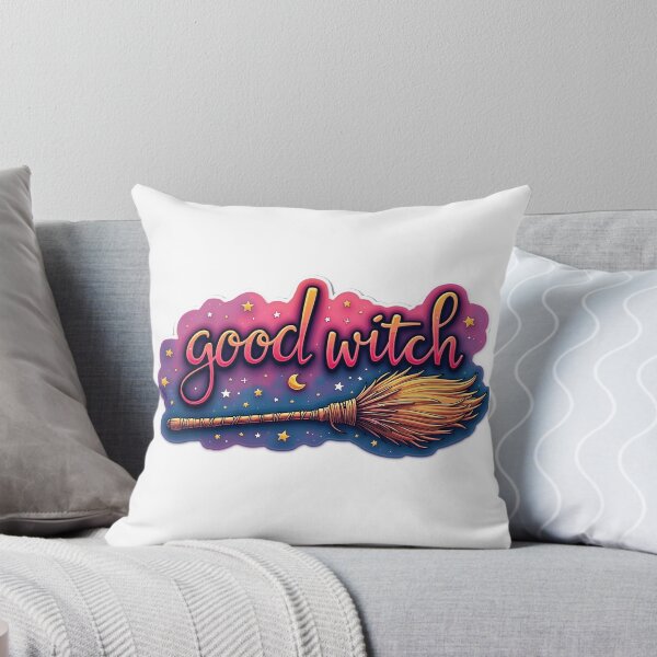 Item preview, good witch. quote with broom designed and sold by GennyBunny.