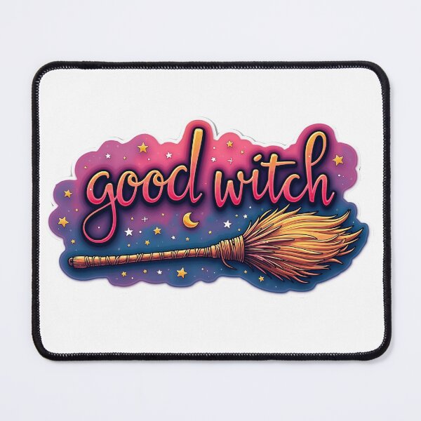 Item preview, good witch. quote with broom designed and sold by GennyBunny.