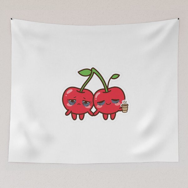 Item preview, Tired Cherry Besties - Kawaii Cherry Art designed and sold by FBA.