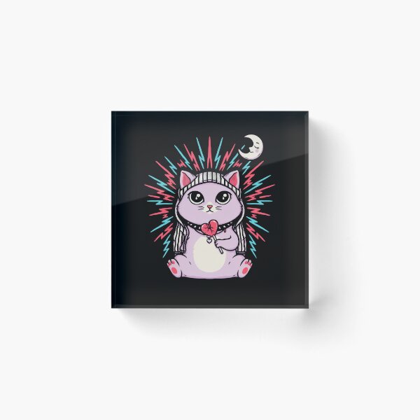 Item preview, Cute Emo Cat Pastel Goth Scene Kid Gift designed and sold by Say It With Ink.