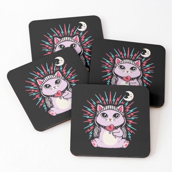 Item preview, Cute Emo Cat Pastel Goth Scene Kid Gift designed and sold by Say It With Ink.