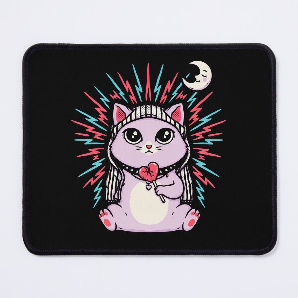 Item preview, Cute Emo Cat Pastel Goth Scene Kid Gift designed and sold by Say It With Ink.