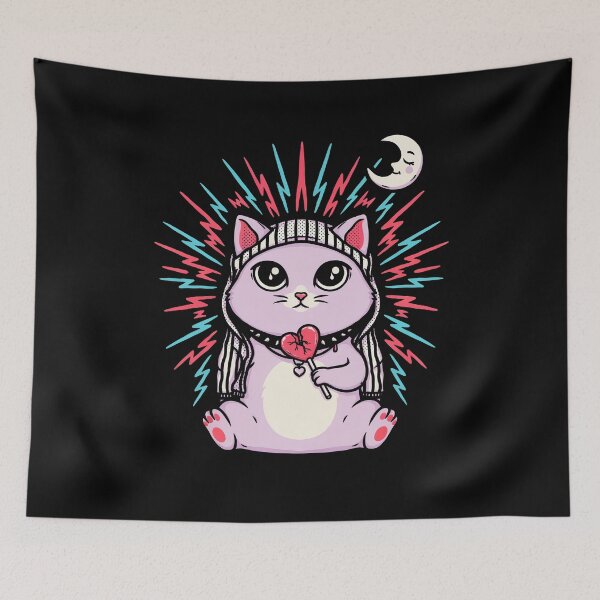 Item preview, Cute Emo Cat Pastel Goth Scene Kid Gift designed and sold by Say It With Ink.