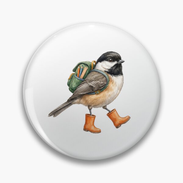 Item preview, Walking Chickadee Orange Boots designed and sold by Roy & Tiffany.