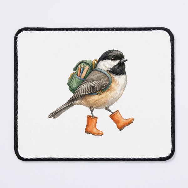 Item preview, Walking Chickadee Orange Boots designed and sold by Roy & Tiffany.
