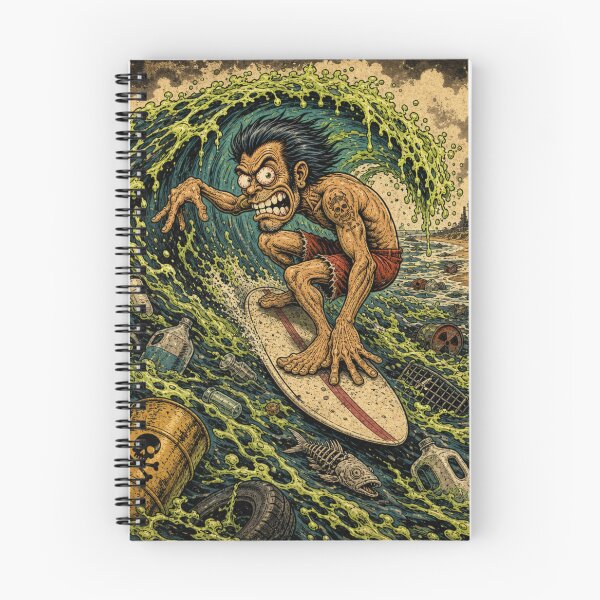 Item preview, Get Pitted Toxic Ocean Surfer – Beach Closed Surfing designed and sold by Sinister prints.
