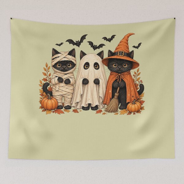 Item preview, halloween cat funny halloween cat black boojee designed and sold by Starry Night Creative Art.