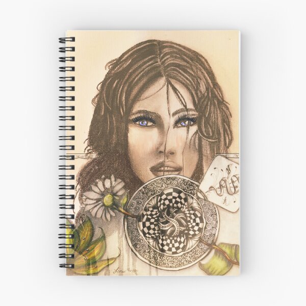 Item preview, Retrato intrincado de fantasía inspirado en el Zentangle designed and sold by LorieFossaArt.