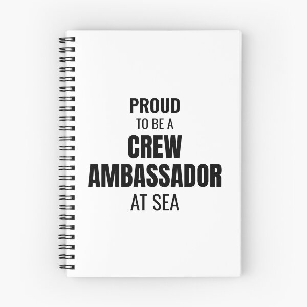 Item preview, Proud to be a Crew Ambassador at Sea (Black) designed and sold by ShipCrewNation.