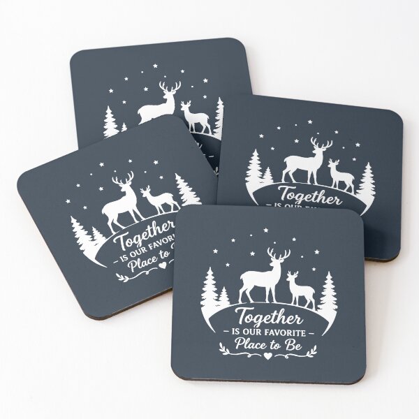 Item preview, Together Is Our Favorite Place to Be – Festive Holiday Art designed and sold by Tklezardesigns.