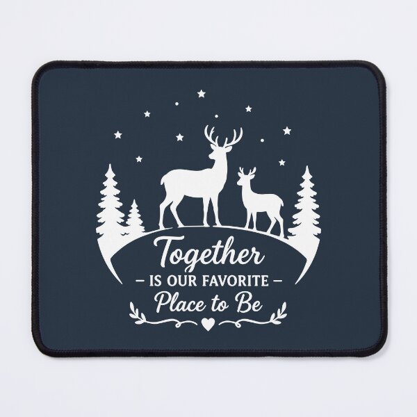 Item preview, Together Is Our Favorite Place to Be – Festive Holiday Art designed and sold by Tklezardesigns.