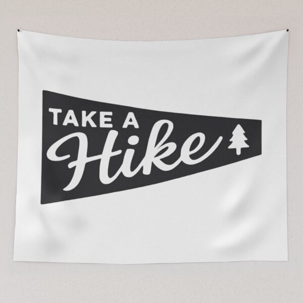 Item preview, Take a Hike – Minimalist Outdoor Pennant Design designed and sold by GabeMountainArt.