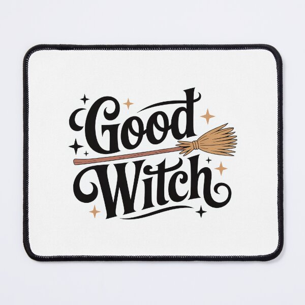 Item preview, good witch. Design with broom and quote designed and sold by GennyBunny.