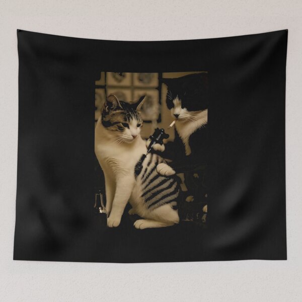 Item preview, Retro Cat Tattoo Meme designed and sold by jacqueliSne.
