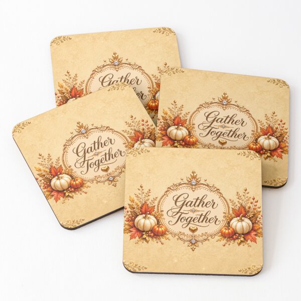 Item preview, Gather Together Thanksgiving Mug – Elegant Golden Fall Pumpkin Design designed and sold by HO•Designs.