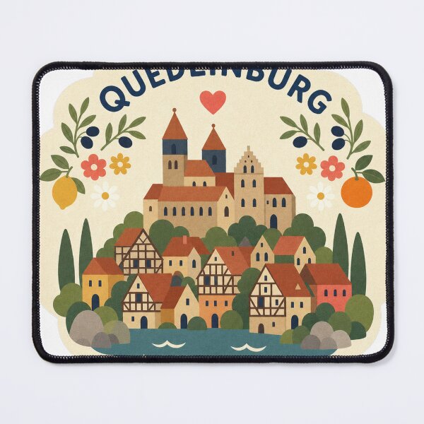 Item preview, Quedlinburg Germany Travel Souvenir Modern Folk Art designed and sold by VisualArtsOasis.