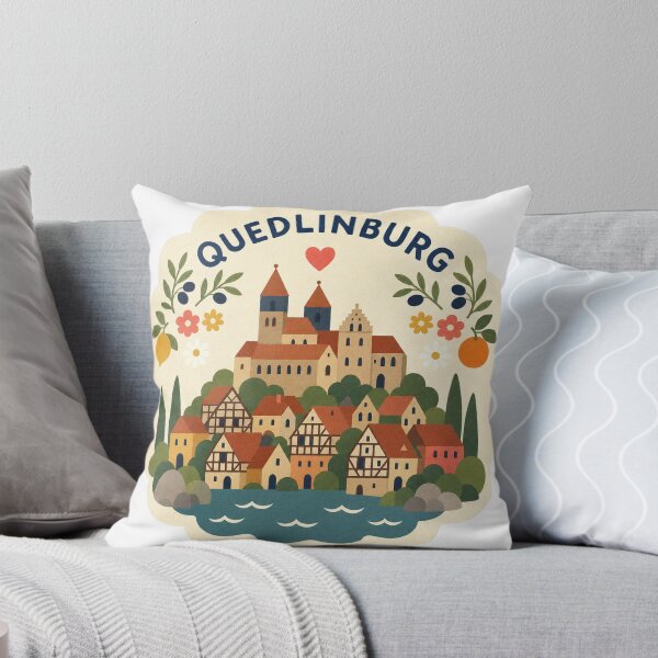 Item preview, Quedlinburg Germany Travel Souvenir Modern Folk Art designed and sold by VisualArtsOasis.