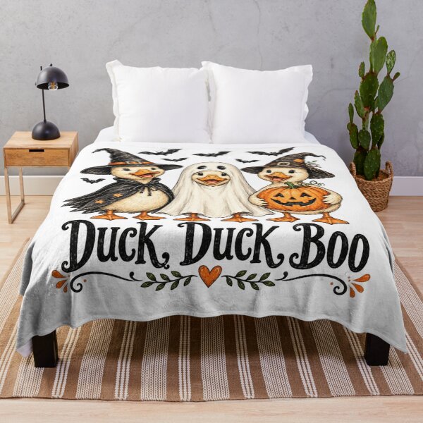 Item preview, duck halloween boo funny halloween designed and sold by Starry Night Creative Art.