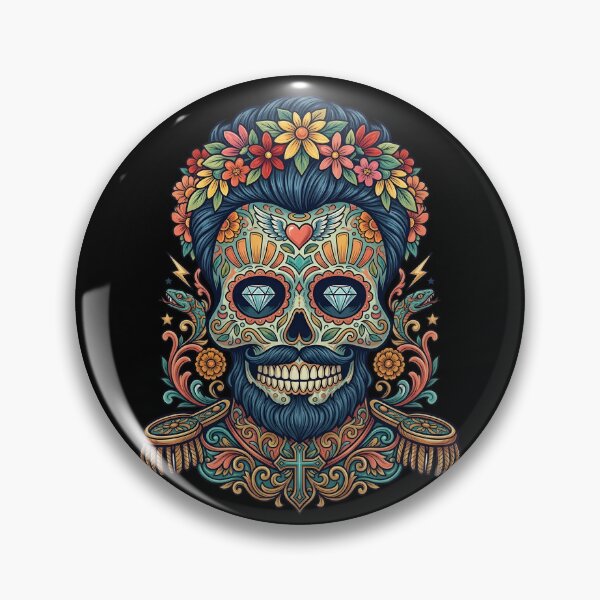 Item preview, Copy of Mystic Necromancer Skull Blue Lightning Energy Gothic Art designed and sold by DrawHandArt.