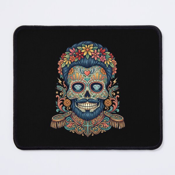 Item preview, Copy of Mystic Necromancer Skull Blue Lightning Energy Gothic Art designed and sold by DrawHandArt.
