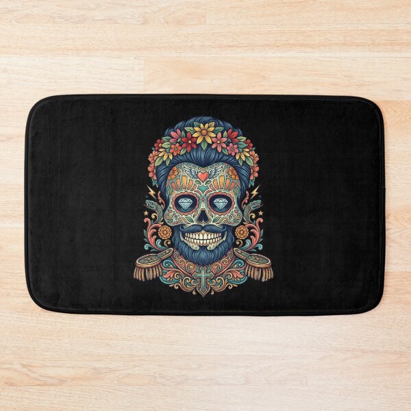 Item preview, Copy of Mystic Necromancer Skull Blue Lightning Energy Gothic Art designed and sold by DrawHandArt.