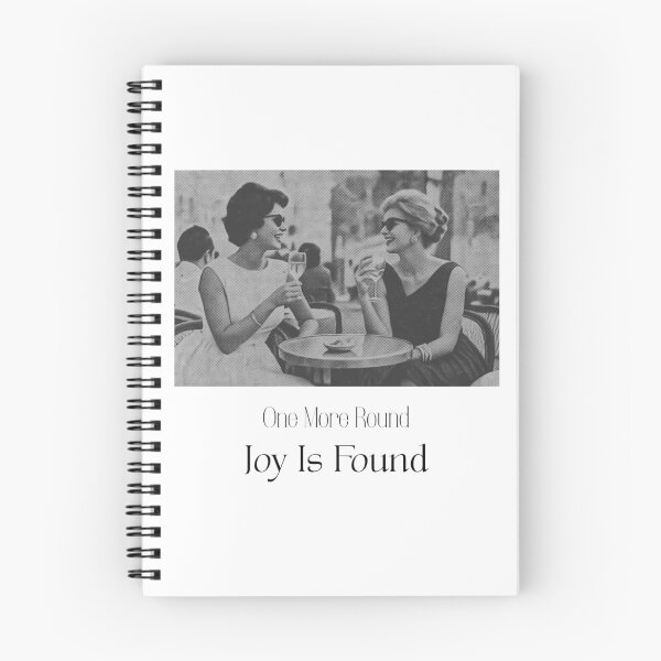 Item preview, One More Round Joy Is Found | Retro Girls Night Drinking Quote designed and sold by luckyhue.