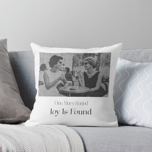 Item preview, One More Round Joy Is Found | Retro Girls Night Drinking Quote designed and sold by luckyhue.