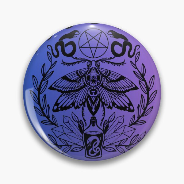 Item preview, Purple Blue witchy moths designed and sold by CursedButCute1.