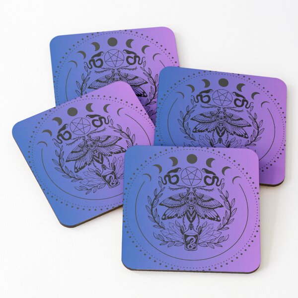 Item preview, Purple Blue witchy moths designed and sold by CursedButCute1.