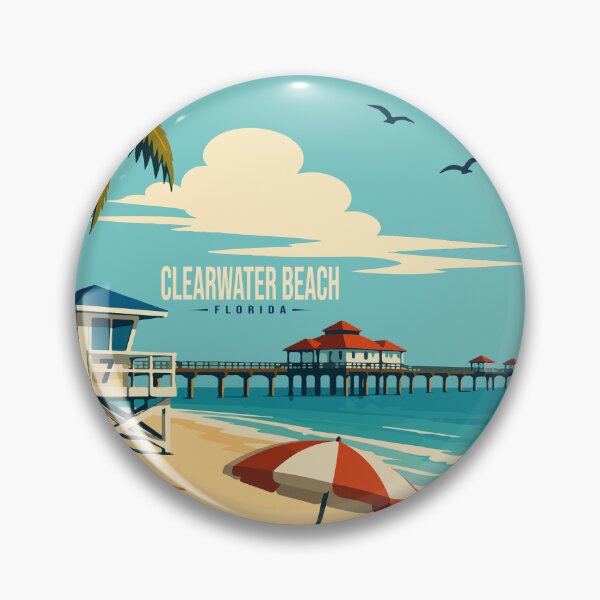 Item preview, The Clearwater Beach Travel Poster designed and sold by rogue-design.