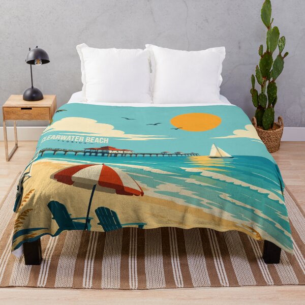 Item preview, The Clearwater Beach Travel Poster designed and sold by rogue-design.