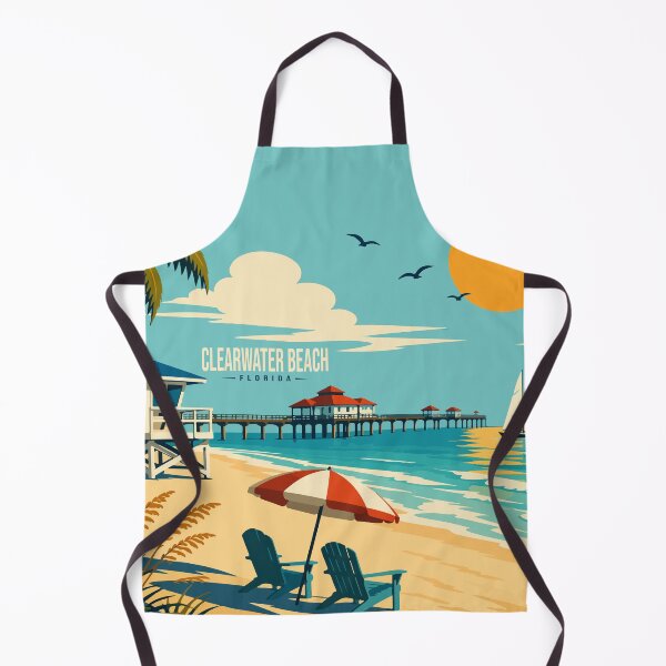 Item preview, The Clearwater Beach Travel Poster designed and sold by rogue-design.