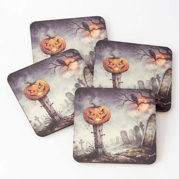 Item preview, Spooky Halloween cemetery designed and sold by MagelliShop.