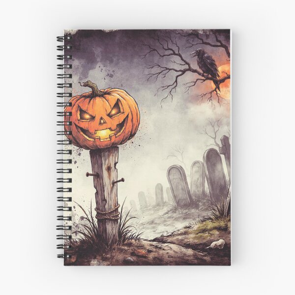 Item preview, Spooky Halloween cemetery designed and sold by MagelliShop.