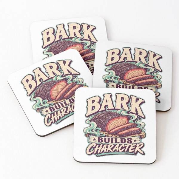 Aperçu de l'œuvre Bark Builds Character - Brisket BBQ Humor créée et vendue par PWD-Design.