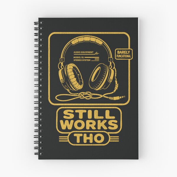 Item preview, Still Works Tho Retro Headphones Vintage Audio designed and sold by CamaleonDesigns.
